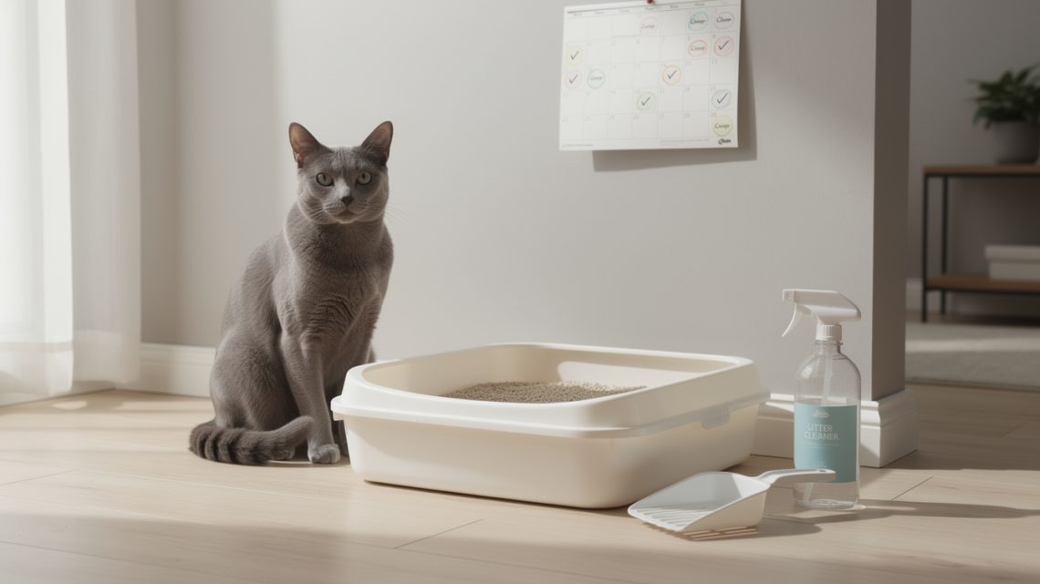 Combien de fois faut-il nettoyer la litière d’un chat ?
