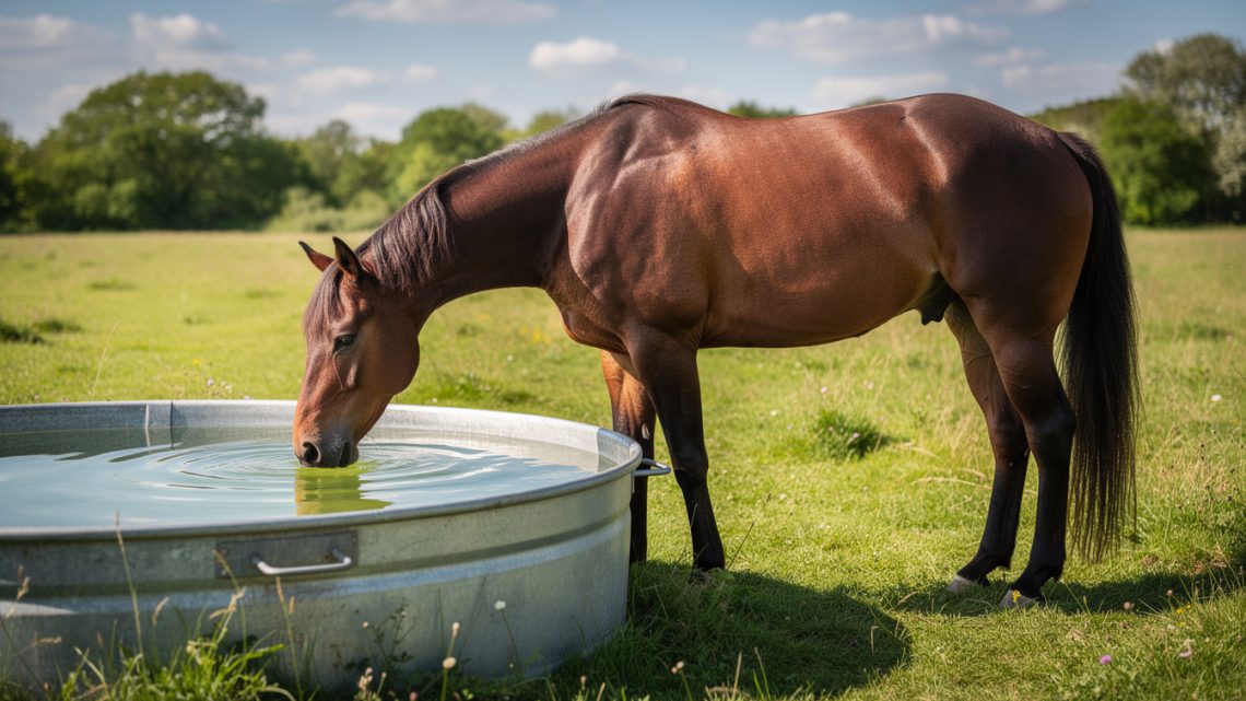 Combien d’eau boit un cheval par jour ?