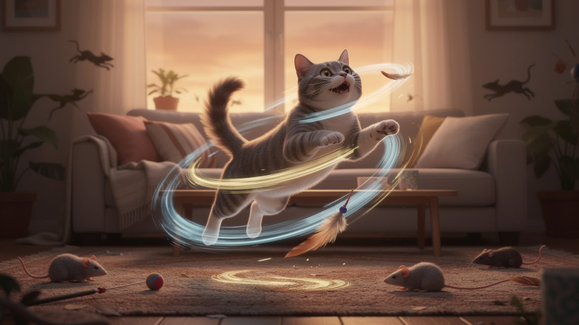 Pourquoi les chats ont-ils des quarts d’heure de folie le soir ?