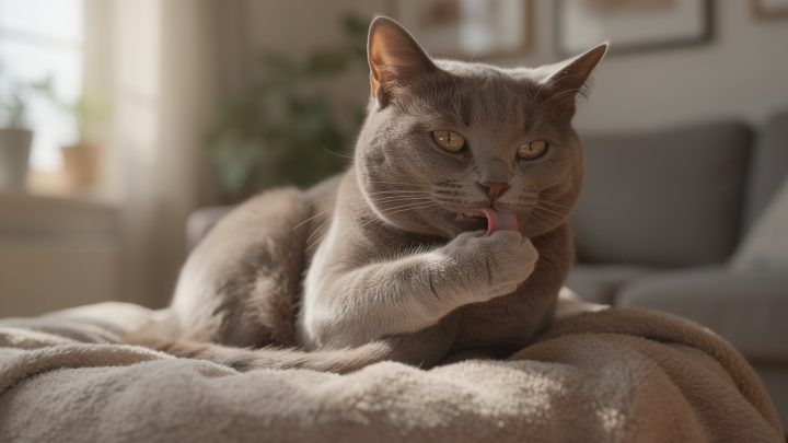 Pourquoi mon chat se lèche-t-il tout le temps ?