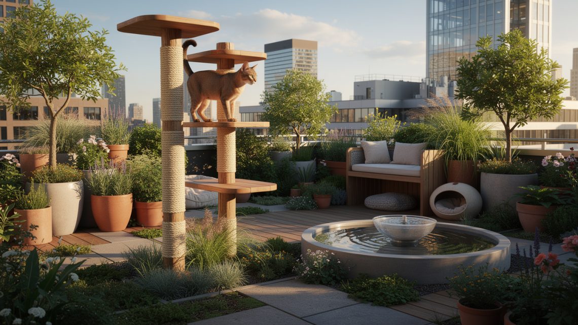 Comment enrichir l’environnement d’un chat vivant en ville