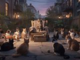 Le grand conseil des chats du quartier selon Charly