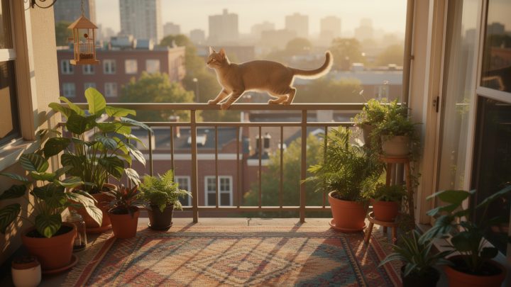 Le jour où Charly a découvert le balcon et s’est pris pour un explorateur