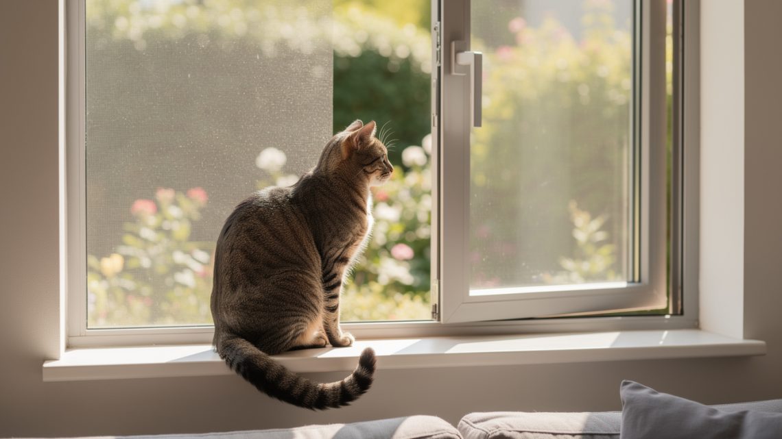 Comment empêcher un chat de tomber d’une fenêtre ?