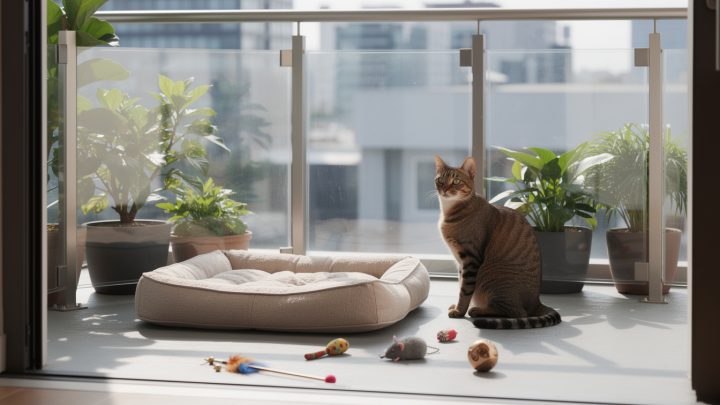 Comment sécuriser un balcon pour un chat ?