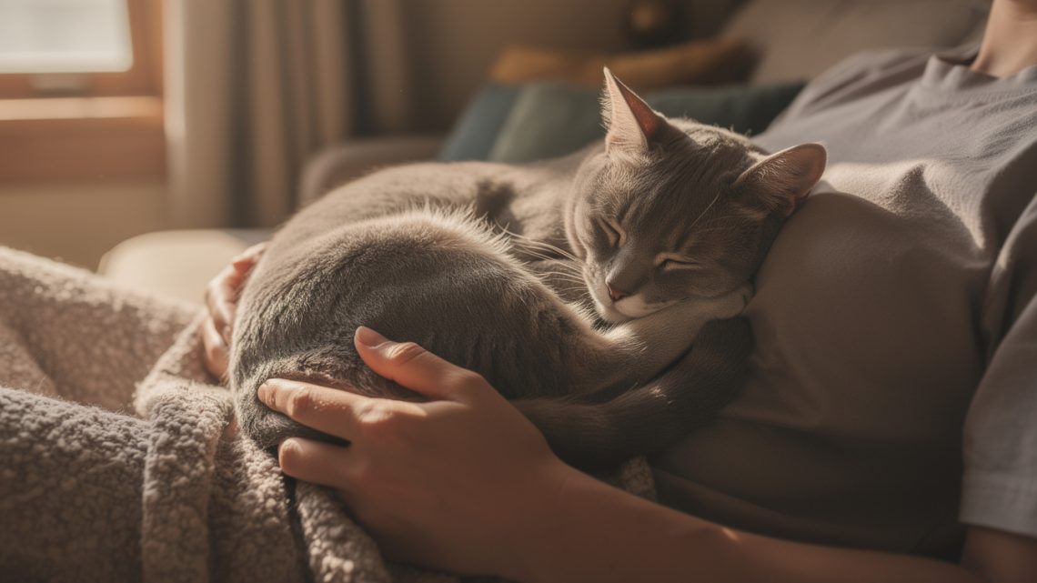 Pourquoi mon chat dort-il sur moi ?