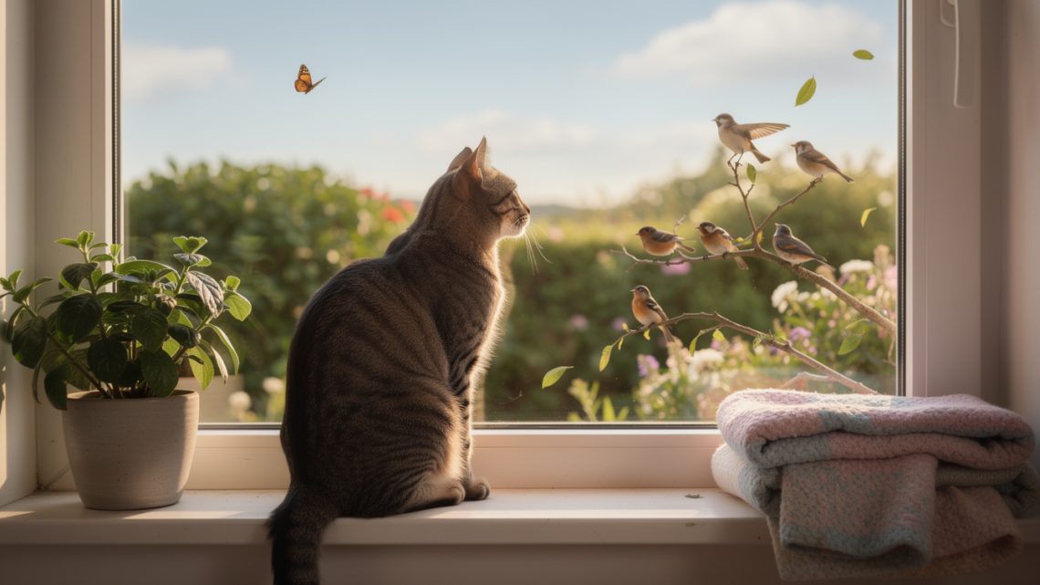 Pourquoi mon chat regarde-t-il par la fenêtre toute la journée ?
