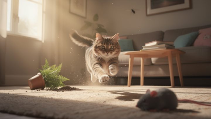 Pourquoi un chat court-il soudainement sans raison apparente ?