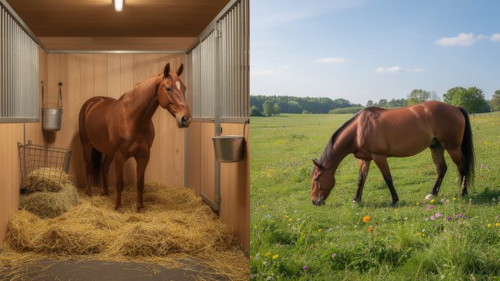Box ou pré : quel mode de vie choisir pour un cheval ?