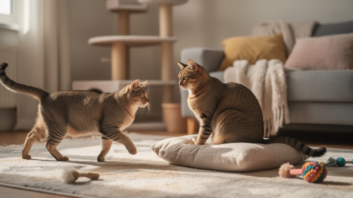 Comment habituer deux chats à vivre ensemble ?