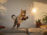 La chasse au reflet lumineux sur le mur