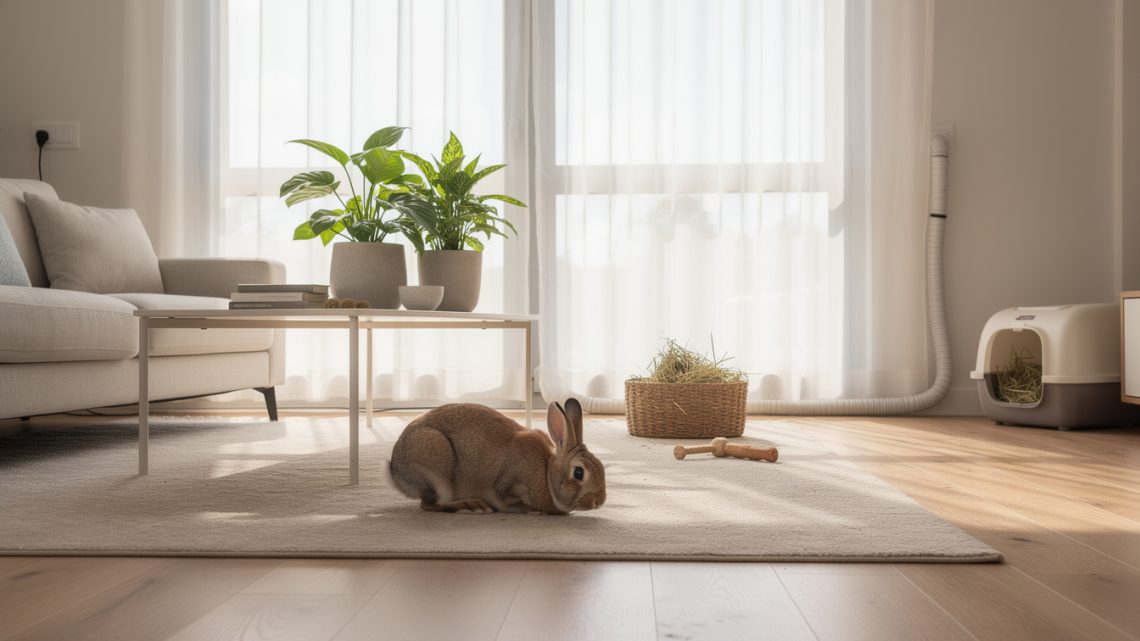 Lapin en liberté dans la maison : bonnes pratiques et précautions