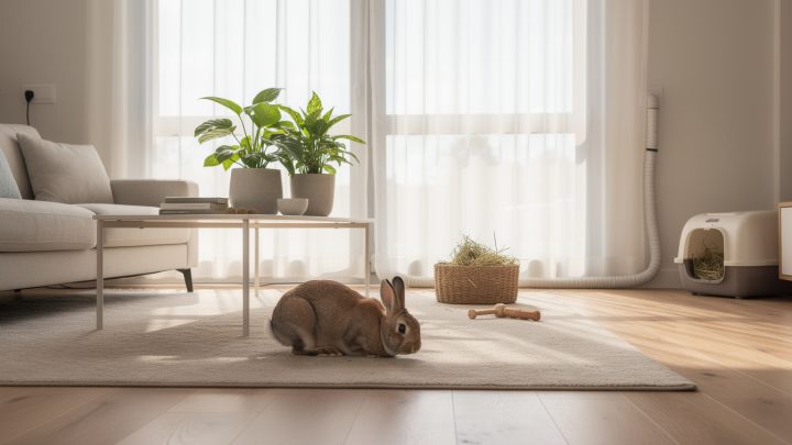 Lapin en liberté dans la maison : bonnes pratiques et précautions