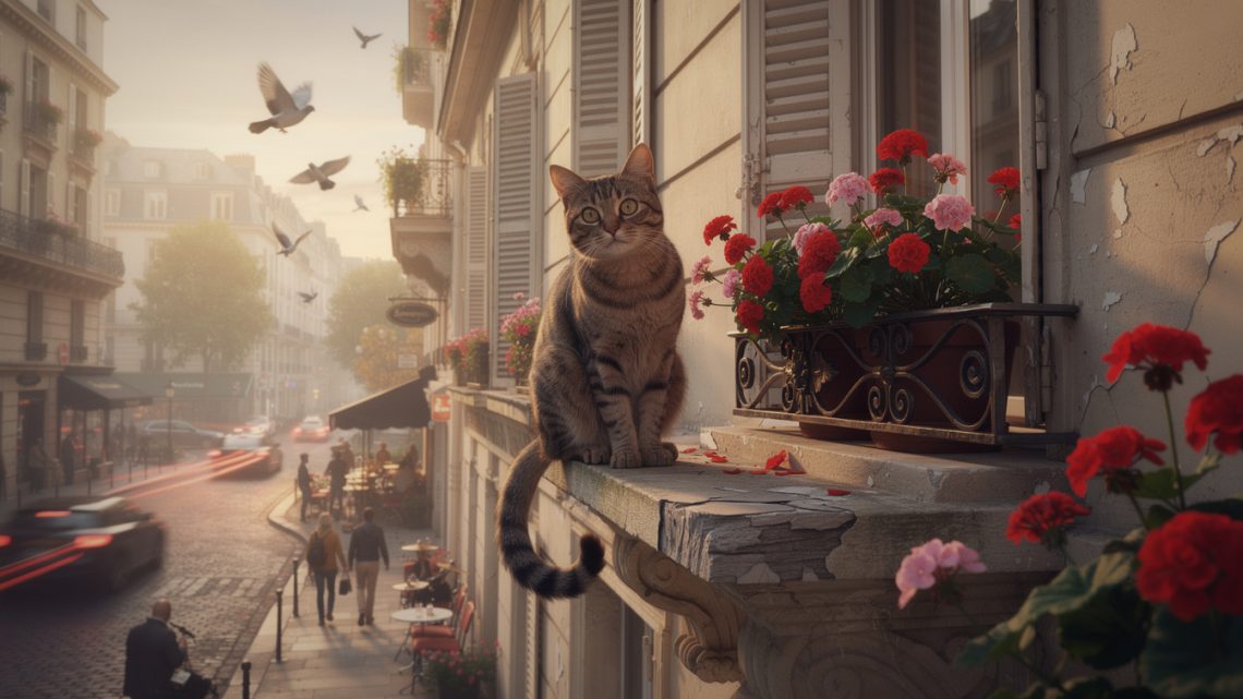 Les aventures d’un chat parisien face au bruit de la ville