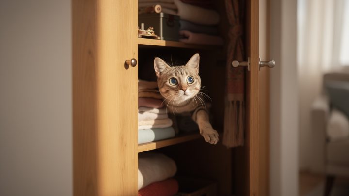 Pourquoi les chats aiment-ils explorer les placards interdits ?