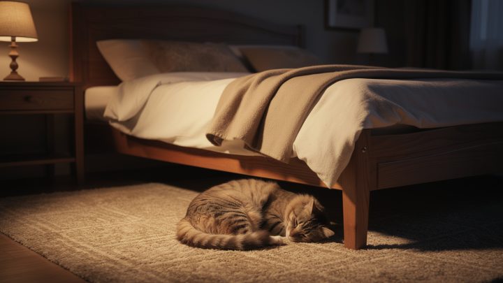 Pourquoi mon chat dort-il au pied du lit ?