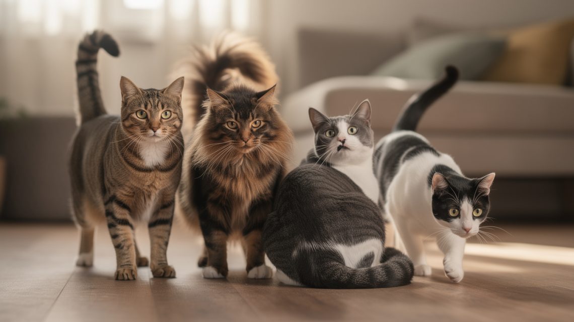 Que signifie la position de la queue chez le chat ?