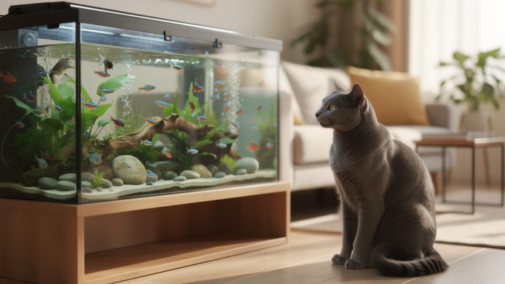 Comment faire cohabiter un chat avec des poissons ?