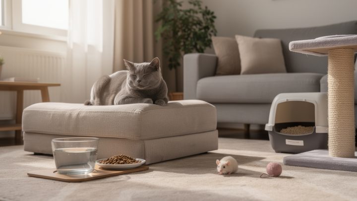 Comment laisser son chat seul pendant une journée ?