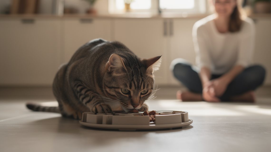 Comment ralentir un chat glouton ?