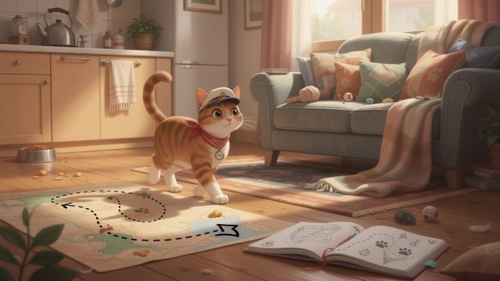 Le carnet de bord d’un chat qui navigue entre cuisine et canapé