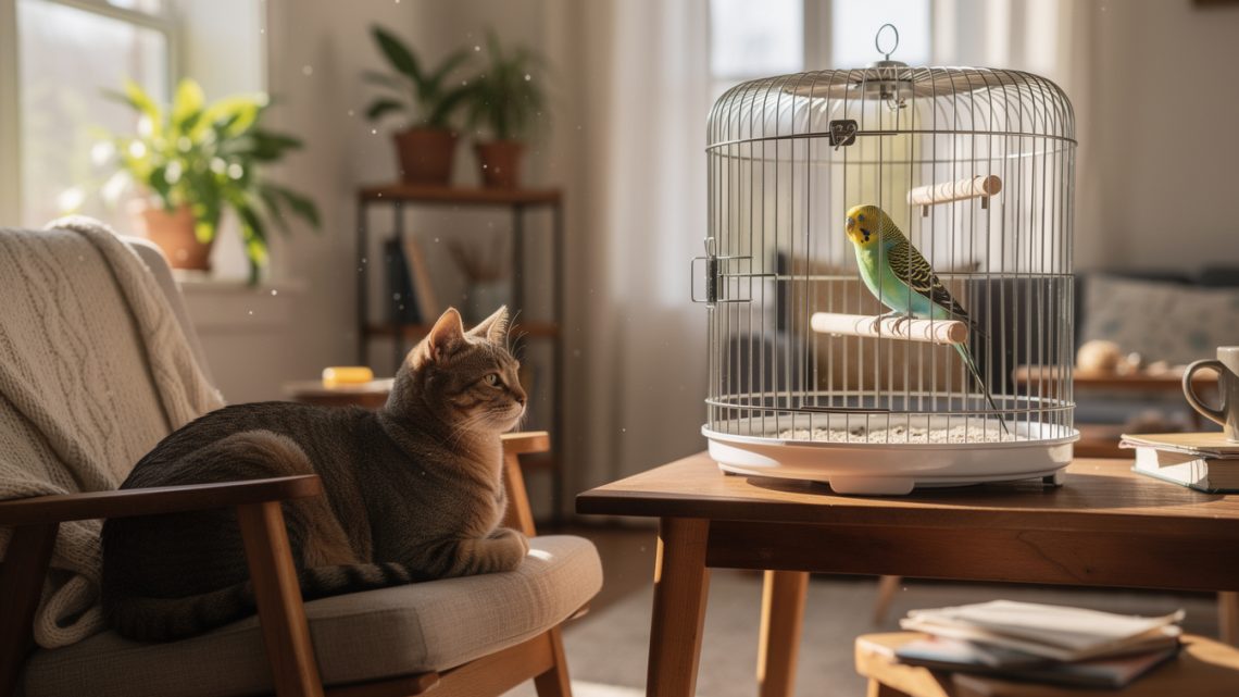 Peut-on faire cohabiter un chat avec un oiseau ?