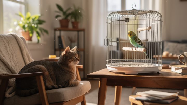 Peut-on faire cohabiter un chat avec un oiseau ?