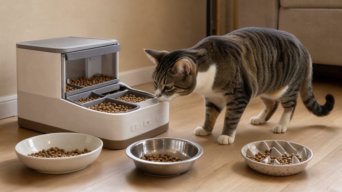 Comment choisir un distributeur de croquettes pour chat ?