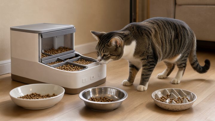 Comment choisir un distributeur de croquettes pour chat ?
